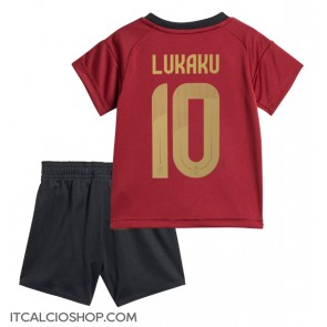 Belgio Romelu Lukaku #10 Prima Maglia Bambino Europei 2024 Manica Corta (+ Pantaloni corti)